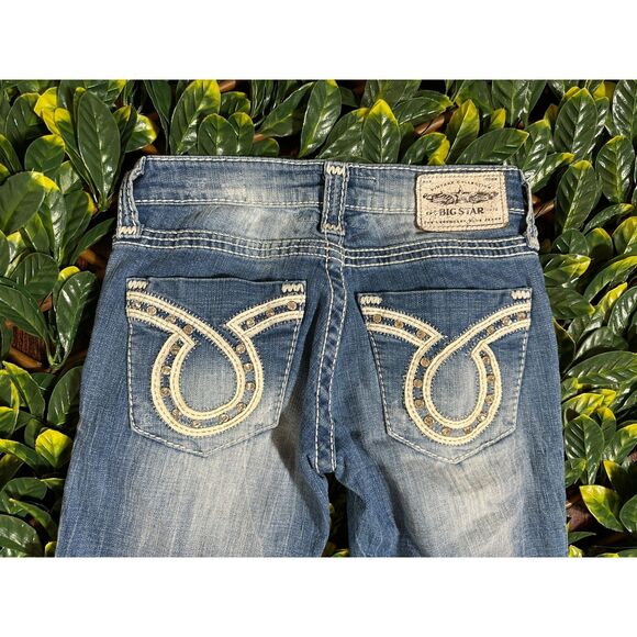 Y2K Big Star Low Rise Jenae Bootcut Jeans Size 24 - Picture 3 of 6
